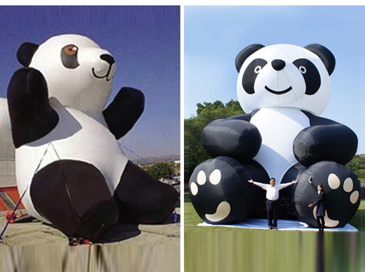 山丹充气熊猫展示